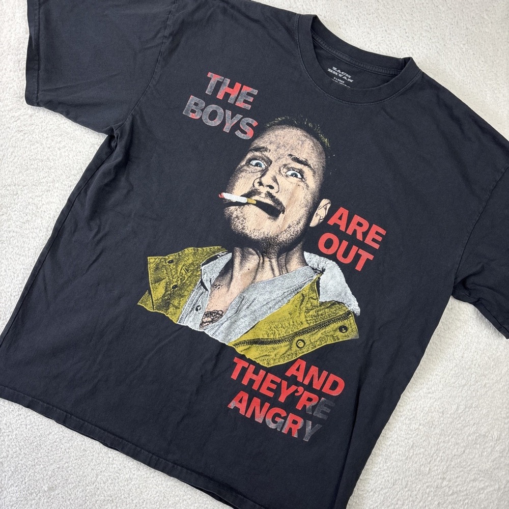 ZACH BRYAN The‎ Boys Are Out Double-Sided Shirt XL Black Tour Heavyweight Cotton